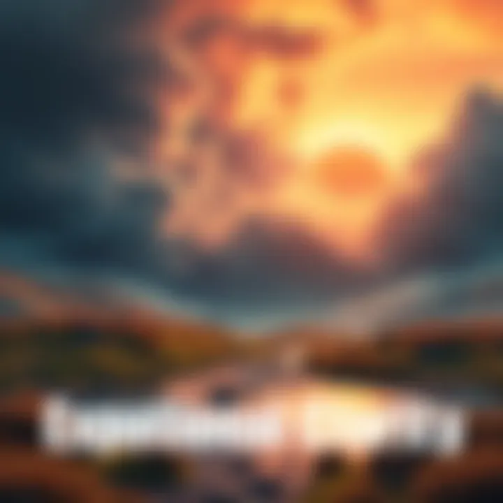 Exploring Emotional Clarity A serene landscape illustrating the contrast between tumultuous thoughts and peaceful heart alignment