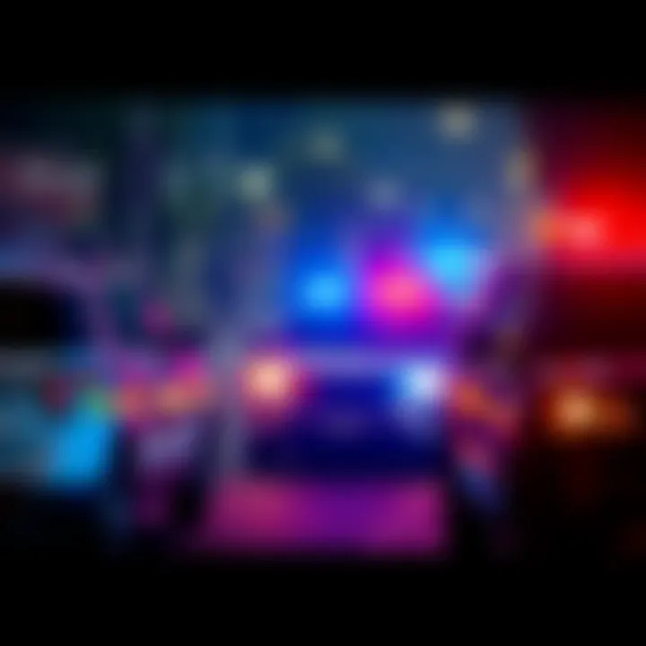A Clearwater resident recalls a near-fatal encounter with teenagers attempting gangstalking, surrounded by police vehicles.