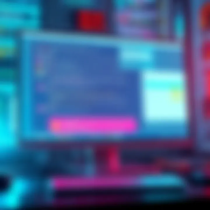 An illustration showing a computer screen with error messages and disrupted services due to a clipping issue