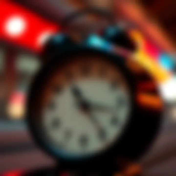 A close-up of a clock showing seconds ticking quickly, with a blurred background representing the feeling of time passing fast.