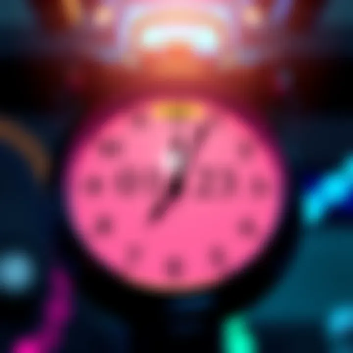 A clock displaying the time 01:23, symbolizing mindfulness and progression in life.