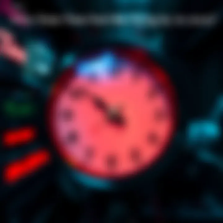 A clock with hands that appear to be moving quickly, symbolizing the feeling of time speeding up.