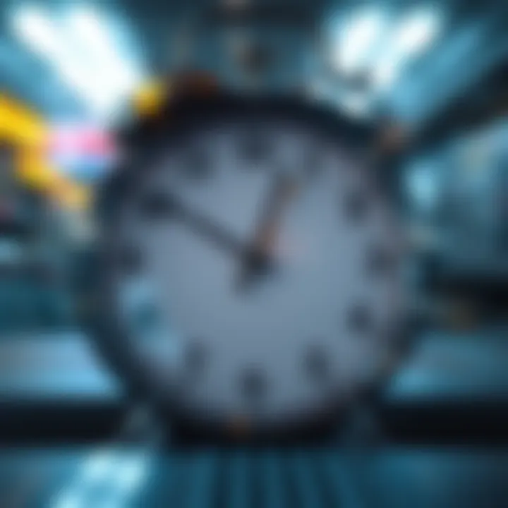 A clock with its hands moving fast, symbolizing the feeling of time speeding up in 2025