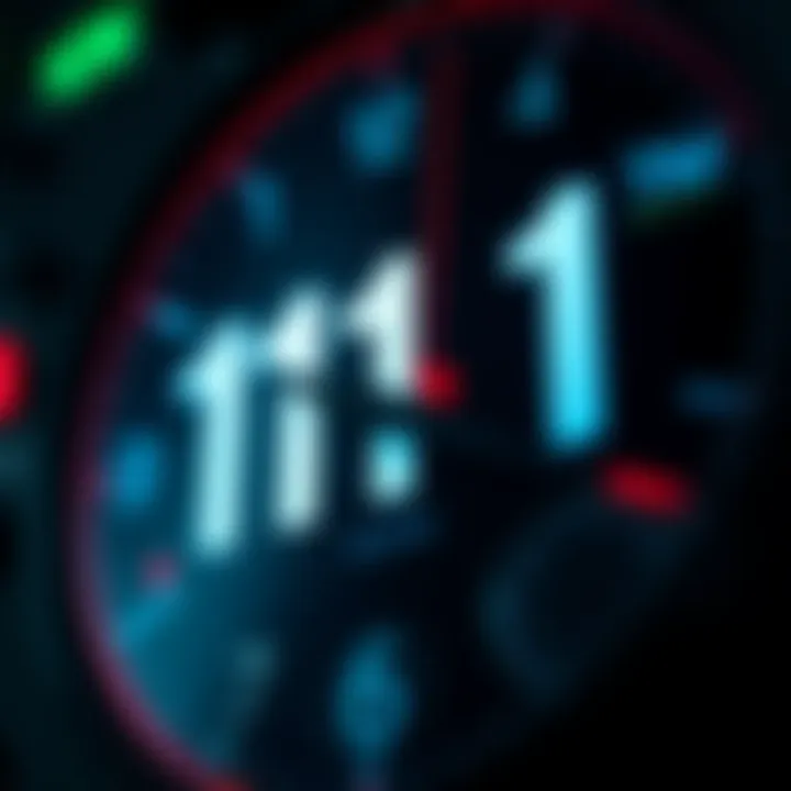 A close-up of a digital clock displaying the time 11:11, symbolizing personal insights and meanings.