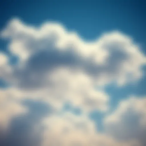 A soft cloud formation blending with the blue sky, sparking curiosity about its nature.