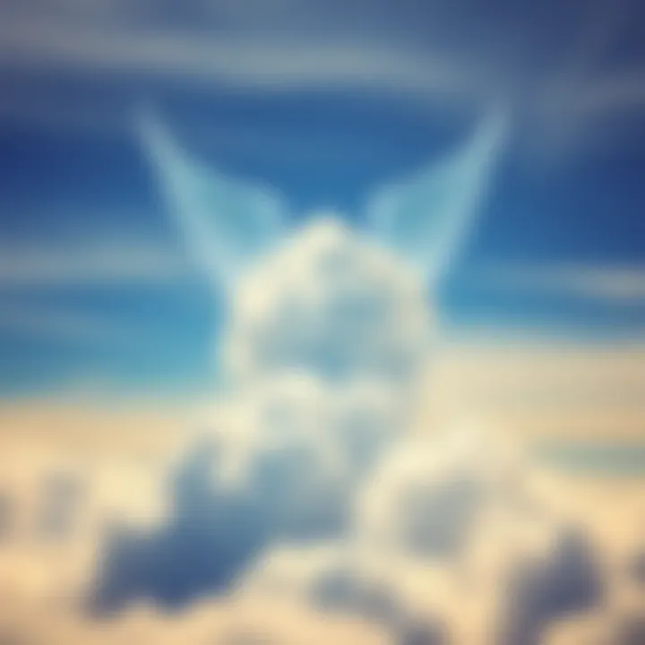 A breathtaking view of clouds in Santa Cruz, evoking a sense of divine presence.