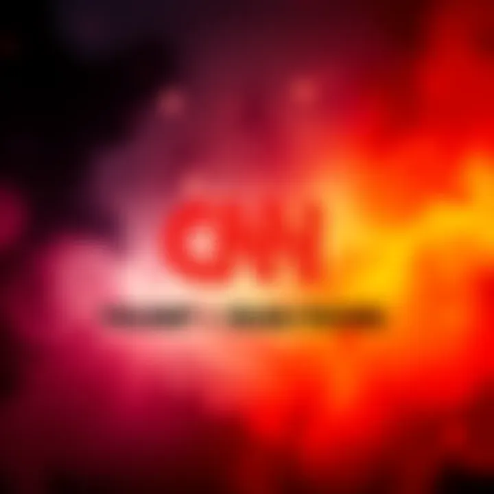 CNN logo with a headline about Trump and Iran talks