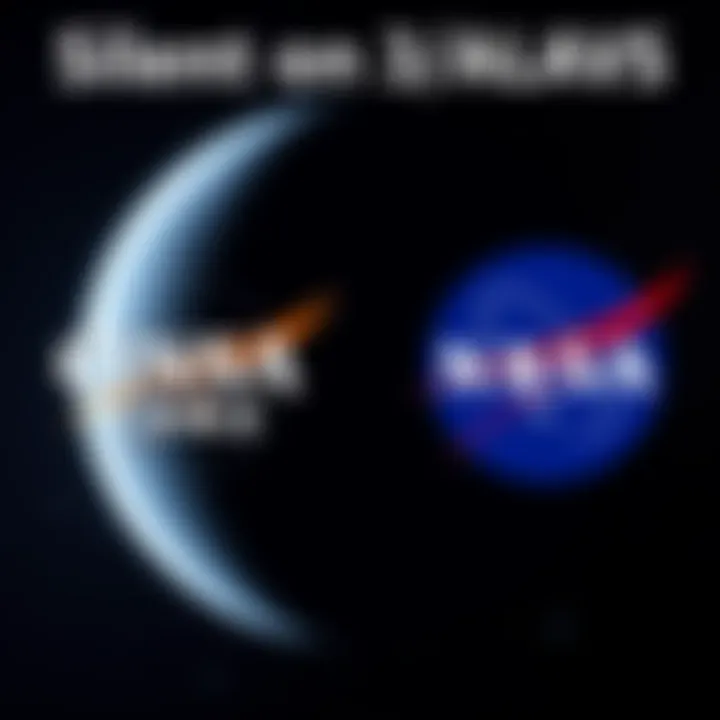 A graphic showing the logos of CNSA and NASA with a dark space background, symbolizing their silence on the 3I/ATLAS discovery.