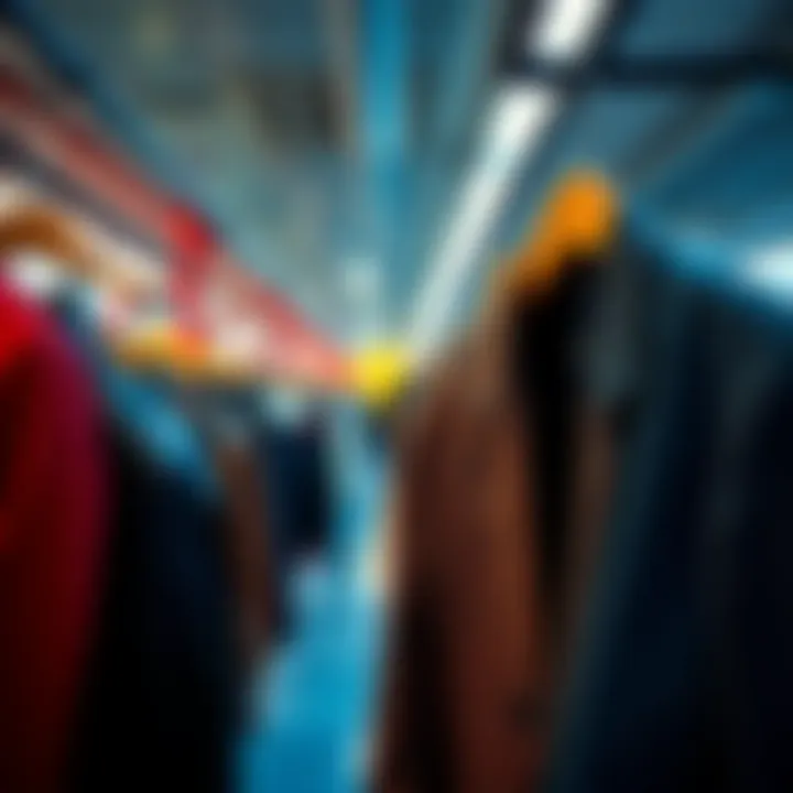 Coat hangers switched to the left Employees hang their coats with the openings facing left on coat hangers