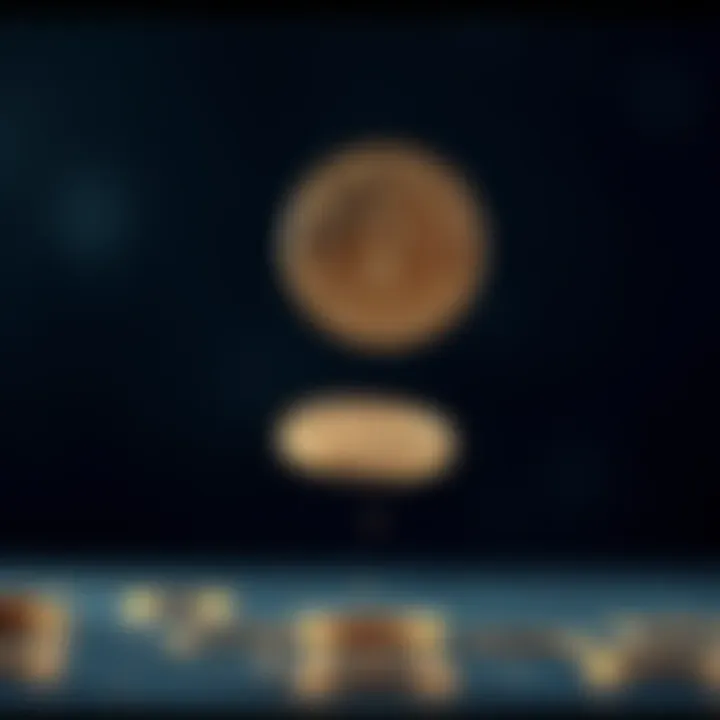 A coin being flipped in the air with a question mark in the background, symbolizing a yes or no answer.