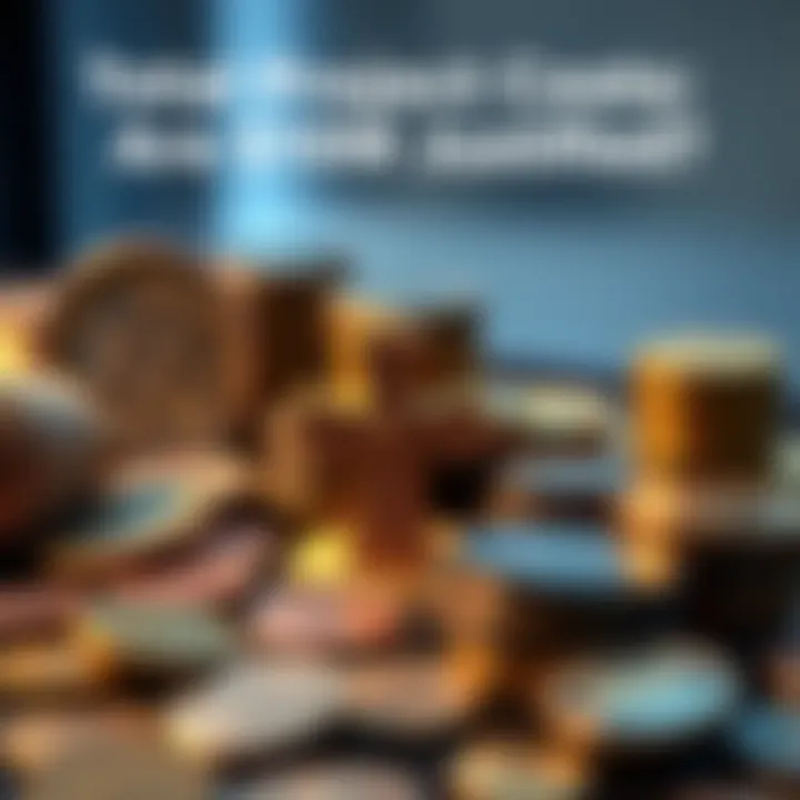 Coins and artifacts on display A collection of coins and a lead cross displayed together, highlighting their small size in contrast to a large price tag.