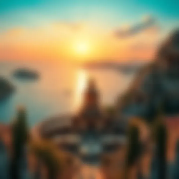 A scenic view of the ancient region of Colchis in Georgia with a backdrop of a calm sea, hinting at the legend of Atlantis.