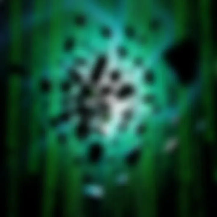 A visual representation of a digital matrix breaking apart, with fragmented pieces floating in a cosmic background, symbolizing a shift in reality.