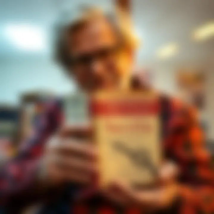 A happy collector proudly displays a signed first edition of Neville's 'Your Faith is Your Fortune', showing the book's cover and signature