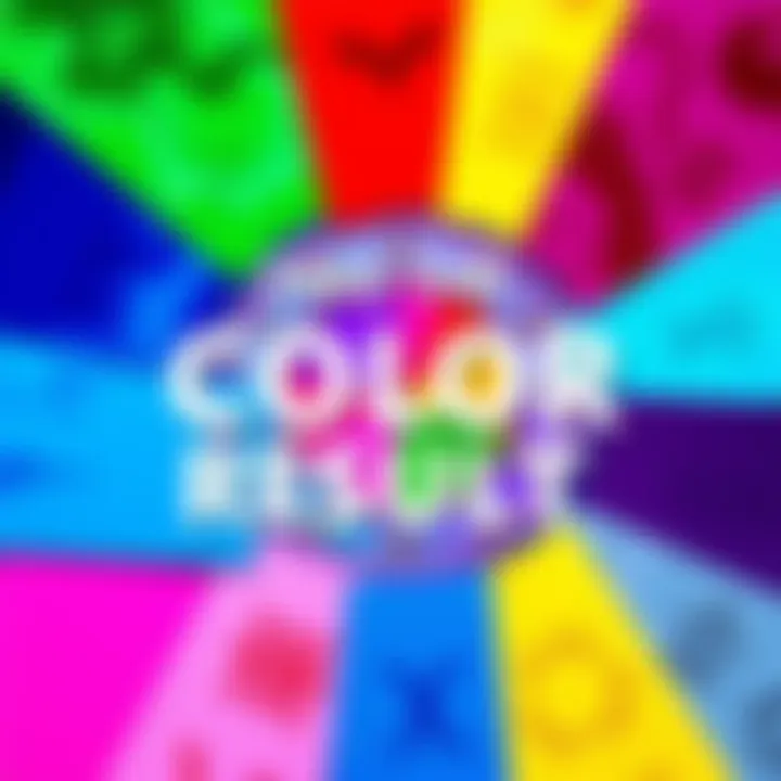 A colorful graphic showing different color swatches with astrological symbols representing the big three results.