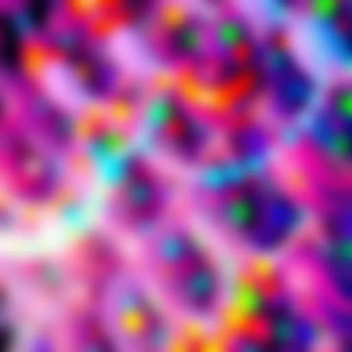 Vibrant colors and patterns illustrating the unique sensory perceptions of autistic individuals, emphasizing the richness and diversity of their experiences.