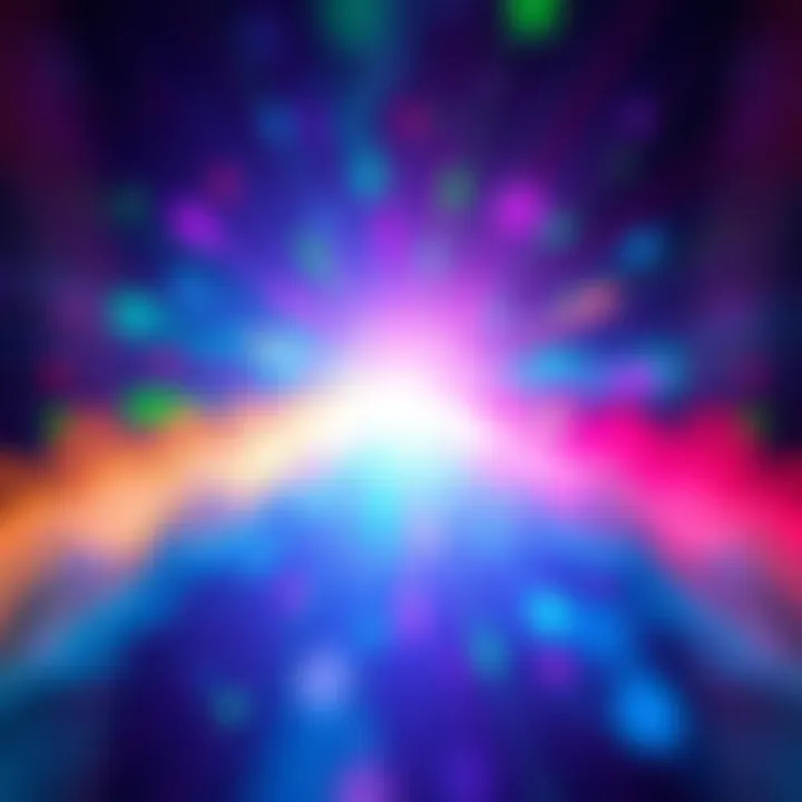 A vibrant display of various aura colors with descriptions of their meanings and effects on personality.
