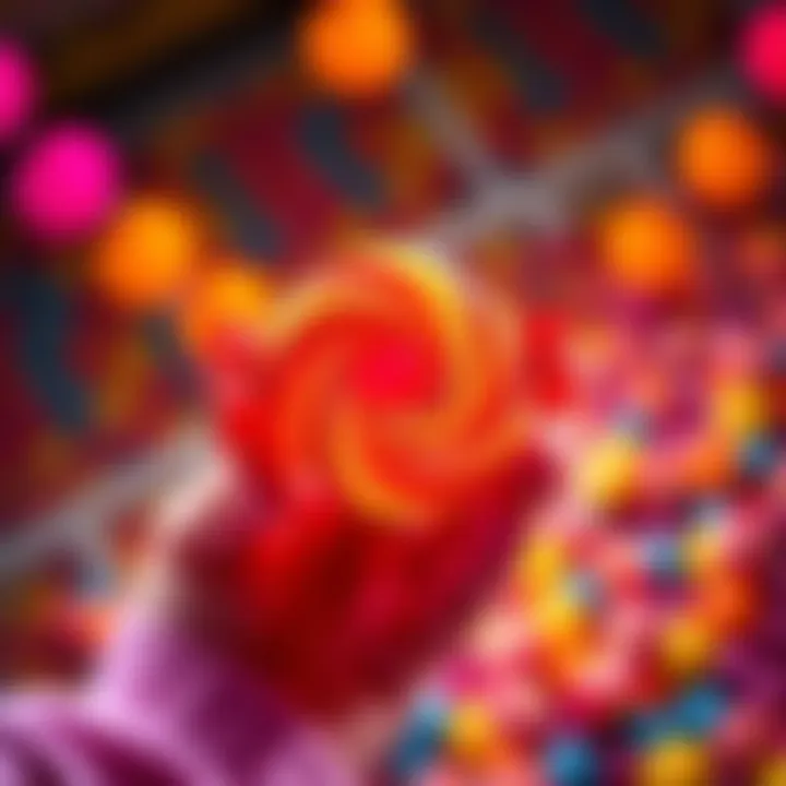 A person holding a candy, showcasing its vibrant color and shape for people to guess the flavor