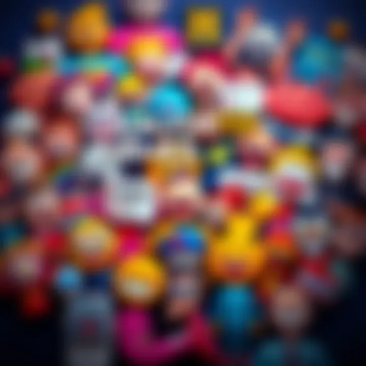 A vibrant collage of various laughter memes featuring cartoon characters, funny text, and emojis, capturing the essence of humor in online forums.