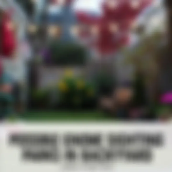 A vibrant blur of colors darting through a backyard, suggesting the presence of a mythical creature.