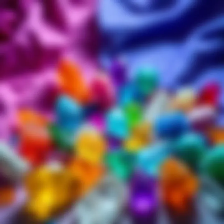 A variety of colorful crystals displayed on a soft surface, inviting selection for guidance.