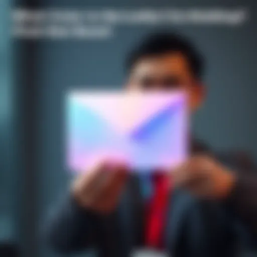 A person is holding a bright letter with various colors showing