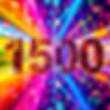 Colorful numbers from 100 to 500 A vibrant display of various numbers between 100 and 500 on a bright background, showcasing their significance in different contexts.