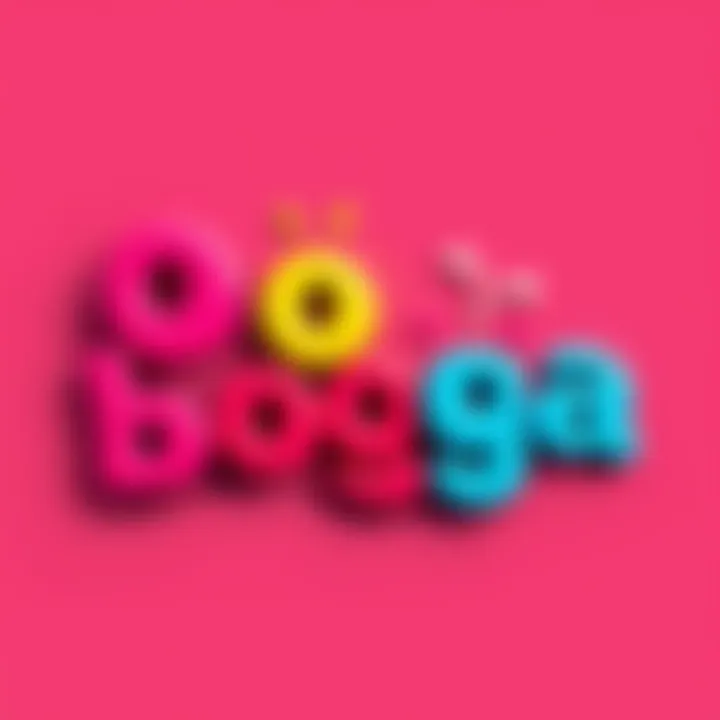Playful design featuring the phrase Ooga Booga in vibrant colors and fun fonts, representing internet culture humor.