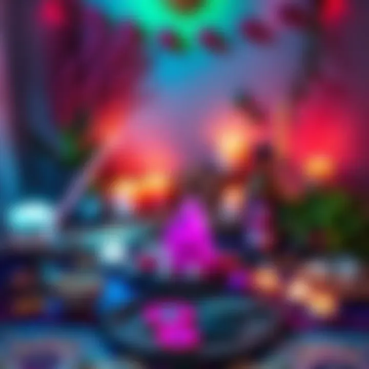 Colorful Personal Altar A vibrant personal altar decorated with candles, crystals, and plants, showcasing a creative spiritual space.