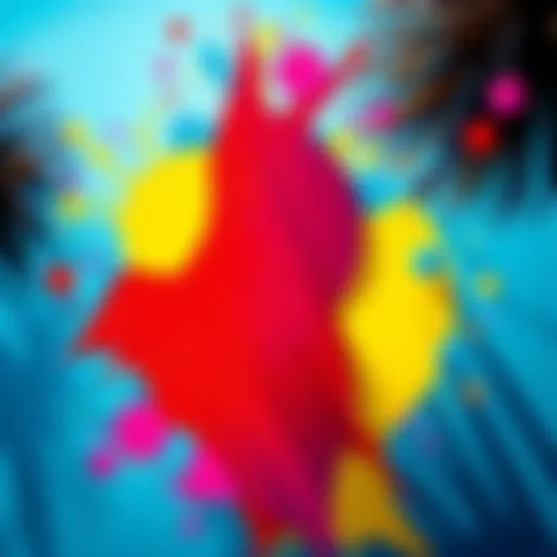 A vibrant cover design featuring bright colors and abstract shapes, reflecting summer creativity.