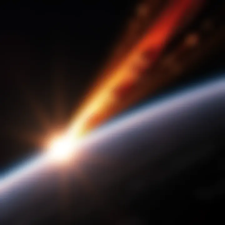 A vibrant depiction of comet 3I/ATLAS showing its tail and bright core as it approaches perihelion, illustrating non-gravitational forces at work.