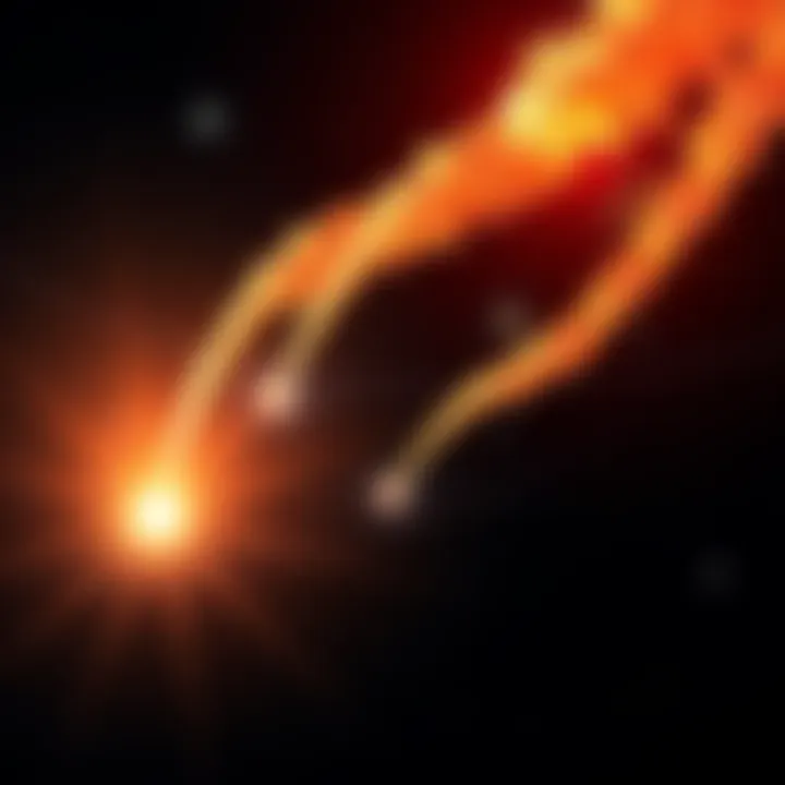 Comet 3I/ATLAS shows a complex tail structure with four to five distinct tails and one narrow jet pointing towards the sun