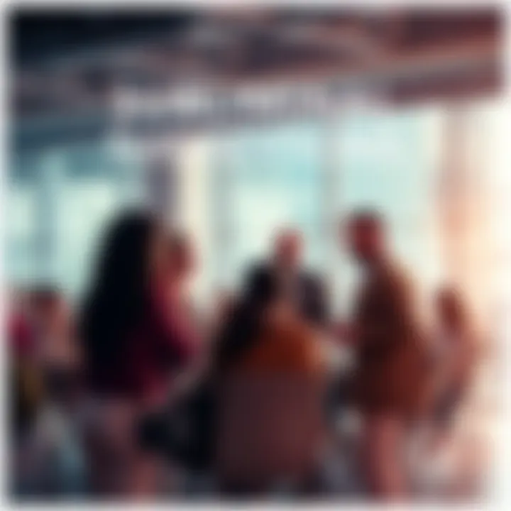 Group of people brainstorming ideas for new subliminal content and sharing tips