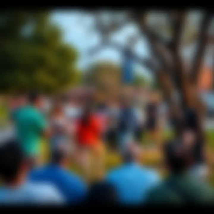 Community gathering in Stockton, CA Residents of Stockton, CA, come together in a park, sharing thoughts and reactions about local events on March 26, 2026.