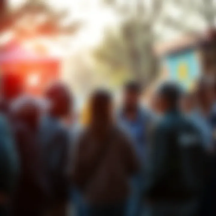 Residents discussing urgent community issues and seeking help