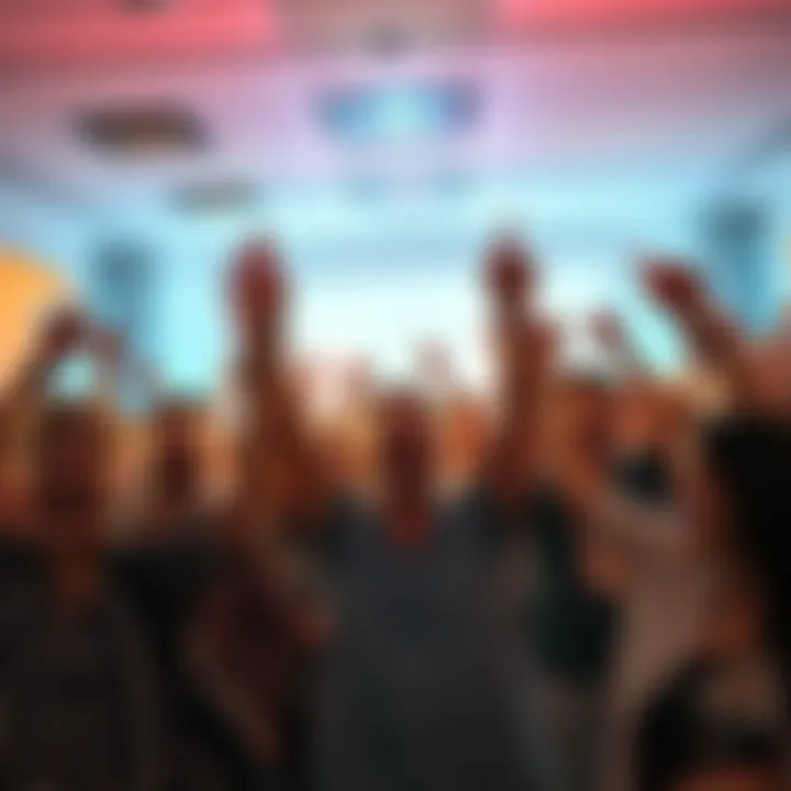 Community Excitement After Major Announcement Residents celebrating the recent major announcement in the community