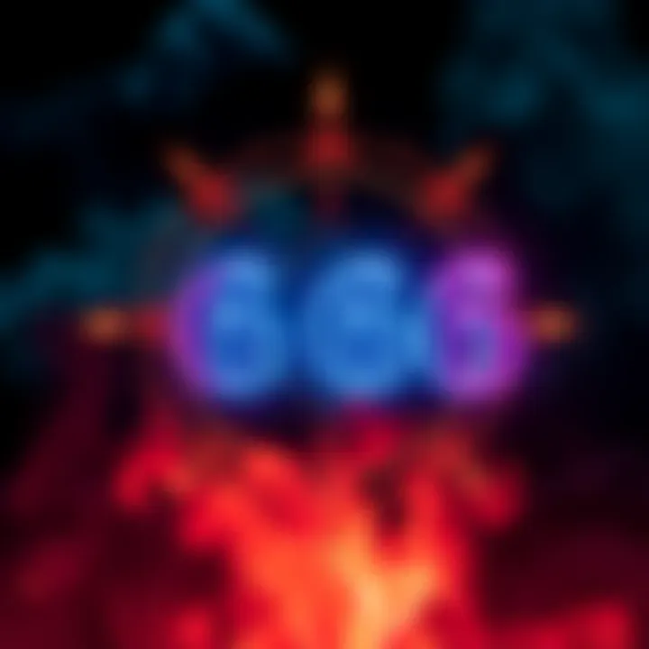 Company logo featuring hidden 666 Logo of a fictional social media company with occult symbols and the number 666 subtly incorporated