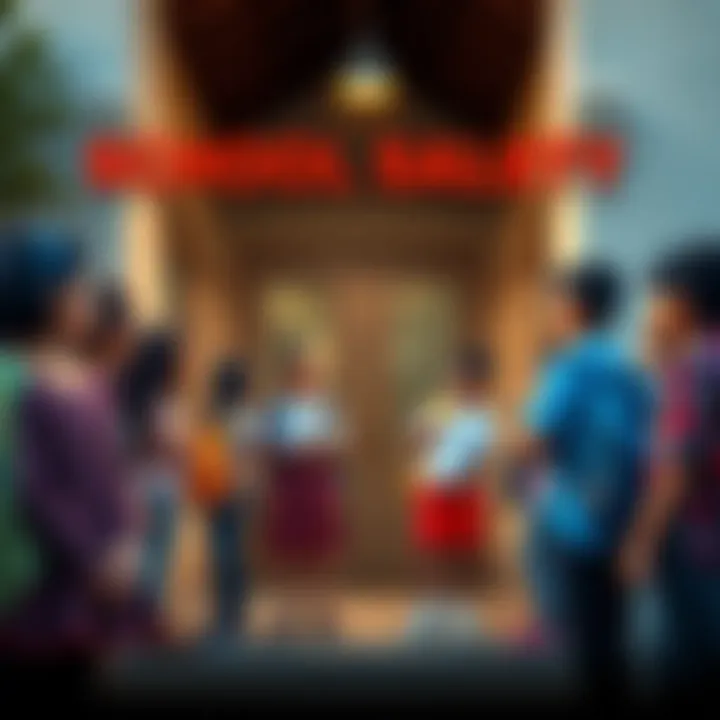 A group of diverse students standing outside Won Institute and Pacific School, discussing their school experiences in a safe environment.