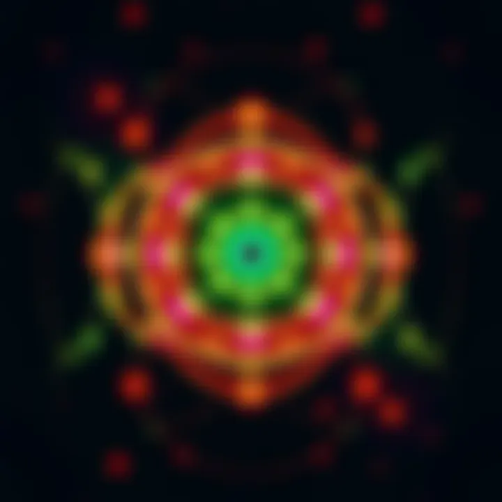 A colorful representation of interconnected circles symbolizing relationships and consciousness in the metaphysical framework of Nonunity.