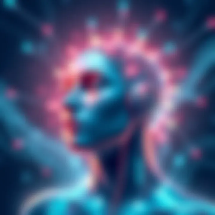 An illustration showing a person's consciousness connecting with technology, highlighting the blend of human experience and scientific ideas surrounding REM Cloning.