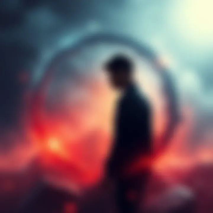 Concept of 'Within' Illustration showing a person standing inside a circle, symbolizing the meaning of 'within' and personal boundaries.