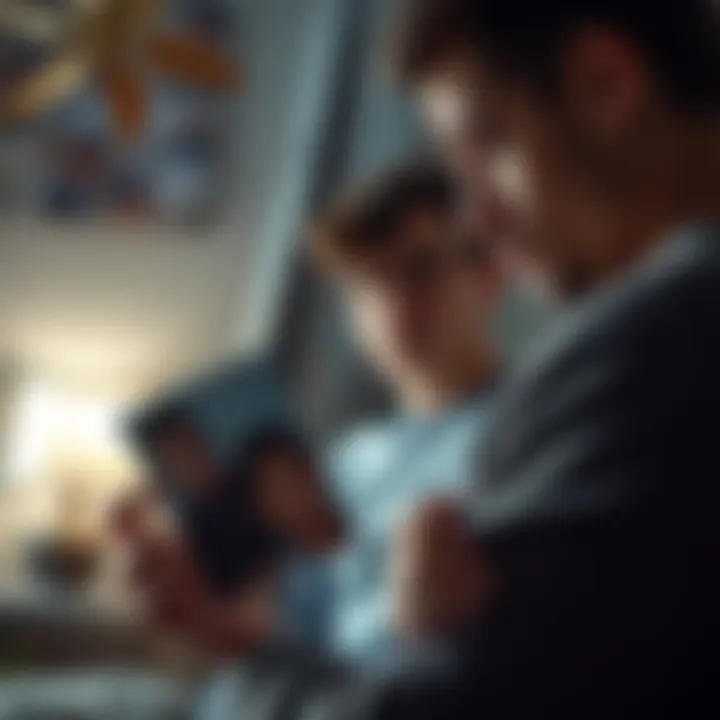 A worried sibling holding a photo of his brother, reflecting on their troubled relationship