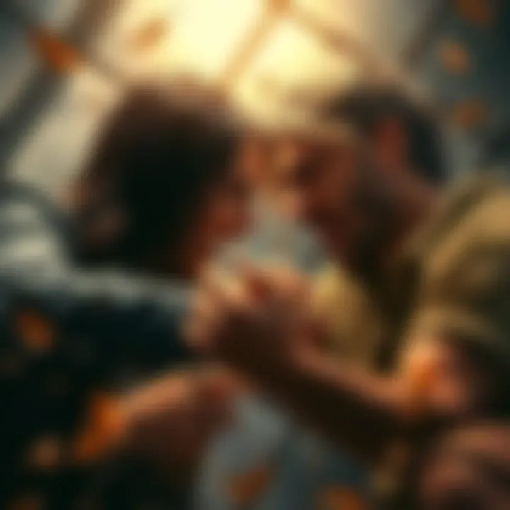 A couple arguing passionately, with expressions of anger and betrayal, representing emotional turmoil in relationships influenced by Venus in the 8th house.