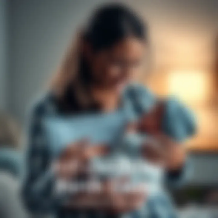 Conflicting Birth Times A mother holding her newborn with a birth certificate showing a time discrepancy.
