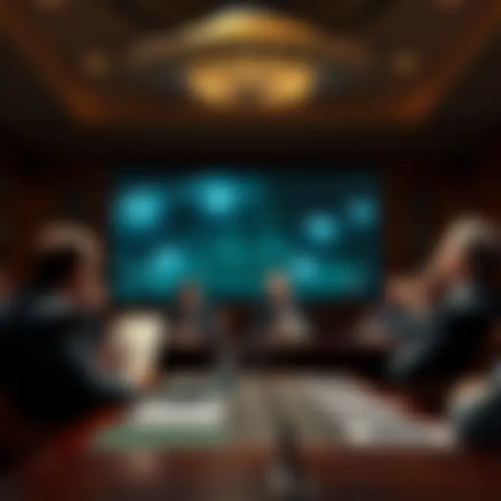 Congress members discussing UFOs with visual aids about unidentified aerial phenomena