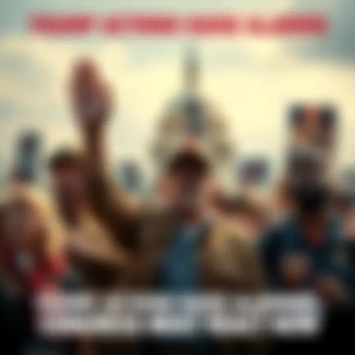 A group of concerned citizens urging Congress to take action on military conflict