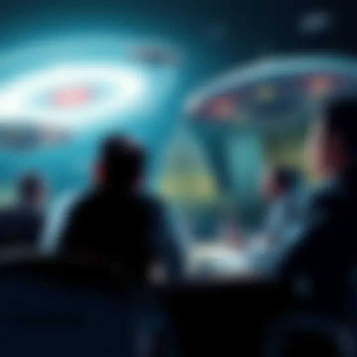 Officials discussing unidentified aerial phenomena at a congressional hearing