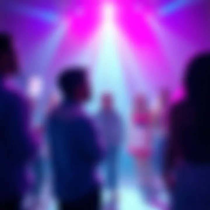 A group of people at a party looking happy but one person stands apart, appearing lonely, illustrating emotional disconnection despite being surrounded by others.