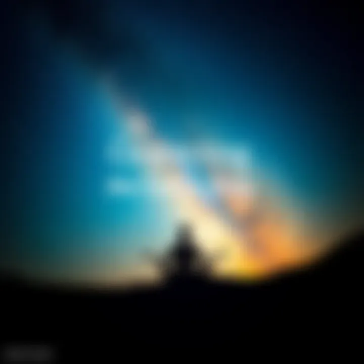 A person meditating under a starry sky, symbolizing spiritual connection with the causal body.