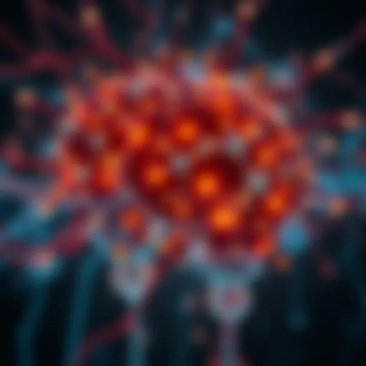 A representation of complex systems leading to consciousness, showing interconnected nodes and pathways symbolizing thought processes.